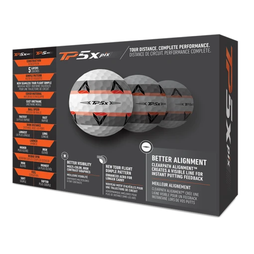TaylorMade TP5x Pix 2.0 Golf Balls - Image 3