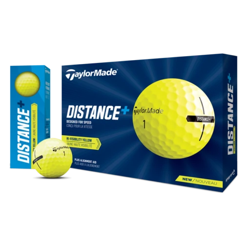 Taylormade Distance+ Golf Balls Yellow